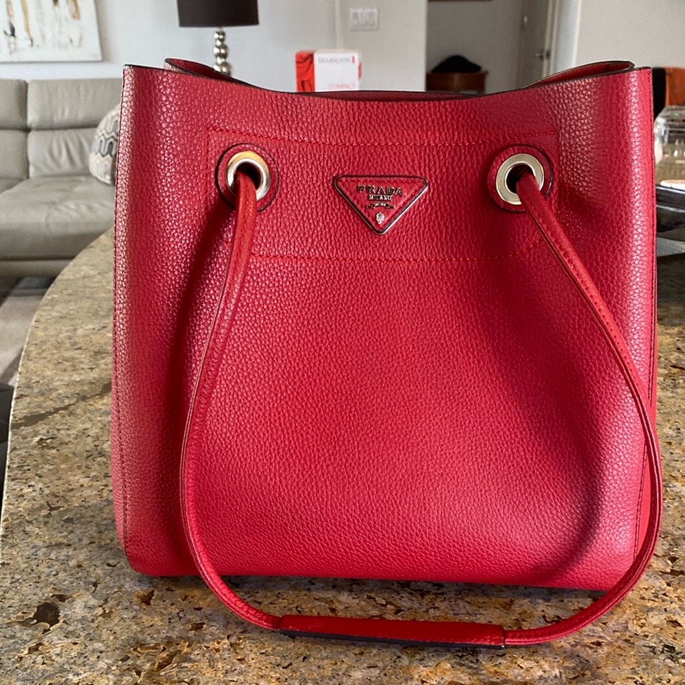 Genuine leather shoulder bag/crossbody